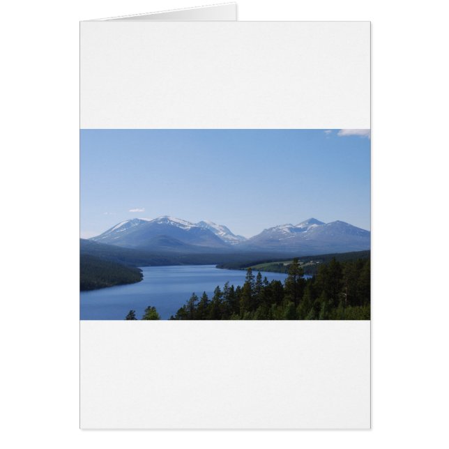 BEAUTIFULLA MOUNTAINER HÄLSNINGSKORT (Framsidan)