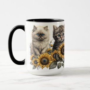 BEAUTIFULLA VATTENFÄRGKITTENTER MED SUNFLÖDEN MUGG