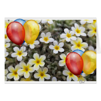 BEAUTIFULLT BLOMMIGT HÄLSNINGSKORT