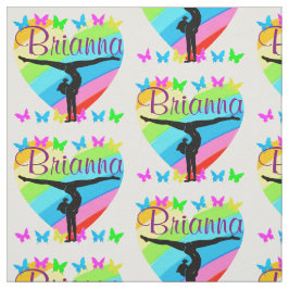 BEAUTIFULLT PERSONLIG GYMNAST GIRL FABRIC TYG