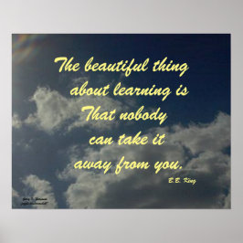 BEAUTIFULLT SAK OM LÄRNING B.B.KUNG POSTER