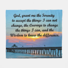 BEAUTIFULLT SERENITET PRAYER FLEECE BLANKET