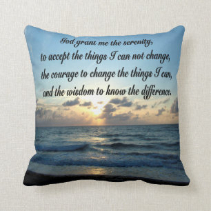 BEAUTIFULLT SERENITET PRAYER OCEAN PHOTO KUDDE