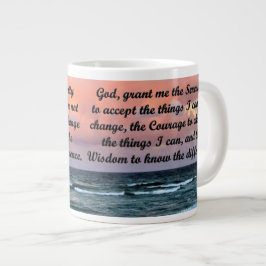 BEAUTIFULLT SERENITY PRAYER MUGG JUMBO MUGG