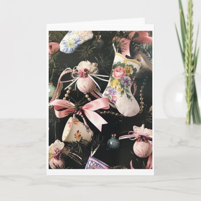 BEAUTIFULLT TRÄD MED BEAUTIFUL HELGDAG ÖNSKEMÅL KORT (Framsida)