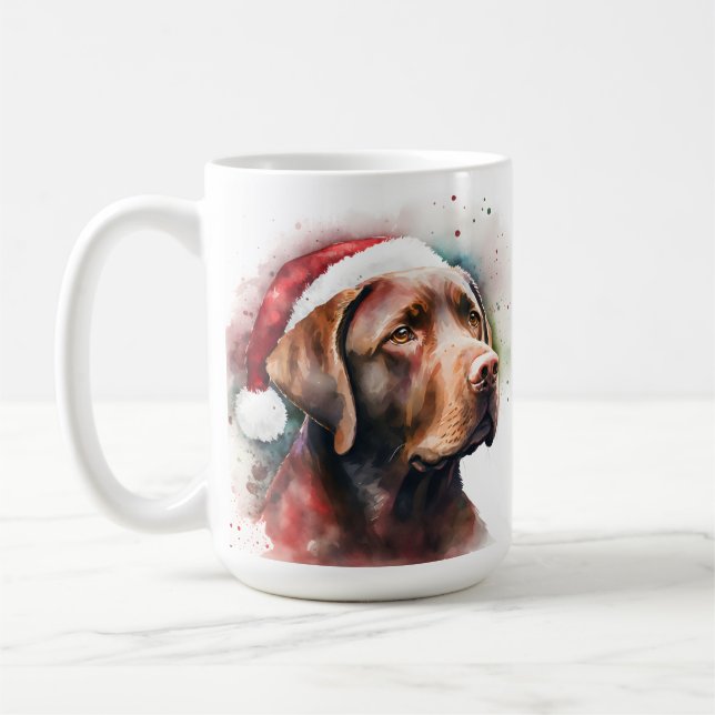 BEAUTIFULLT VATTENFÄRGKOLLATBRADOR KAFFEMUGG (Vänster)