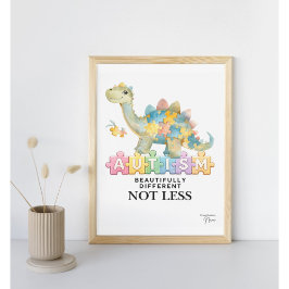 Beautifully different not less | Autism poster 
