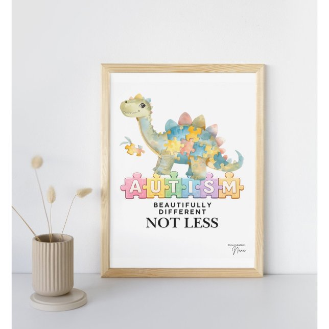 Beautifully different not less | Autism poster  (Beautifully different not less | Autism poster)