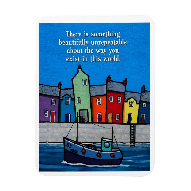 Beautifully Unrepeatable Inspirational Coastal Magnet (Vertikal)