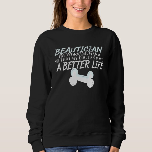 Beautiker Hund Bättre liv T Shirt (Framsida)
