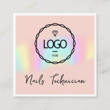 Beautiker QR Logotyp Code Framed Modern Holograph