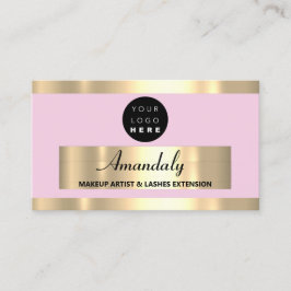 Beautique Shop  guld Ram Mode Visitkort