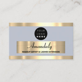 Beautique Shop Smoky Blue guld Mode Visitkort