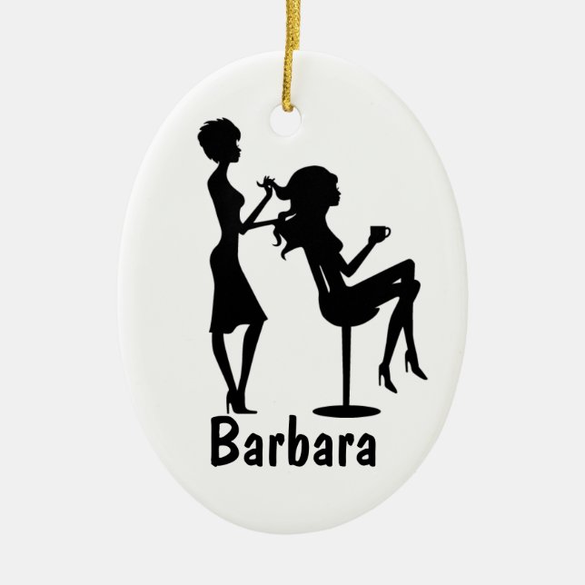 Beautistisk anpassad julgransprydnad keramik (Framsidan)