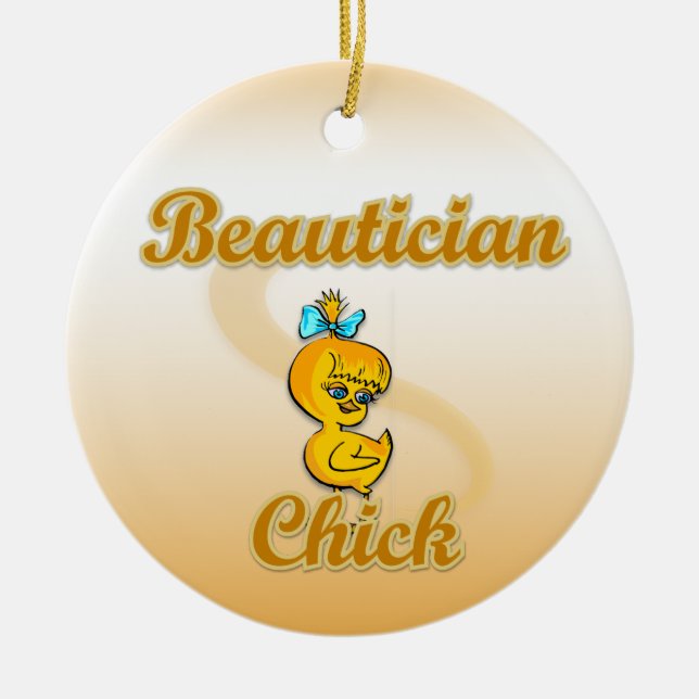 Beautistisk Chick Julgransprydnad Keramik (Framsidan)