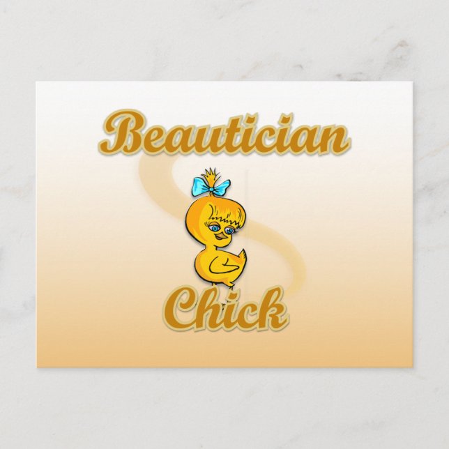 Beautistisk Chick Vykort (Framsida)