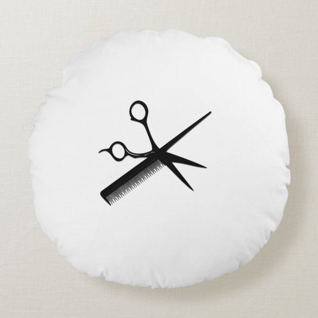 Beautistisk design rund kudde (Framsidan)