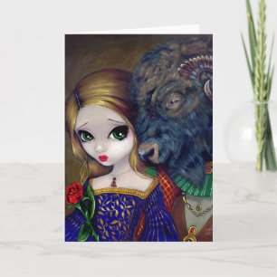 "Beauty and Beast"-hälsningskort Kort