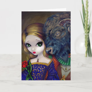 "Beauty and Beast"-hälsningskort Kort