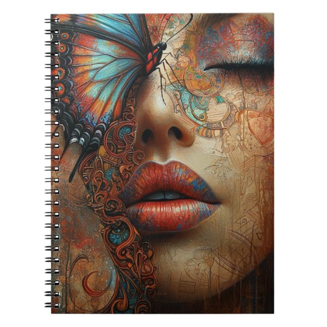Beauty and Butterflies Notebook3 Anteckningsbok (Framsidan)