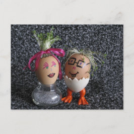 Beauty and Geek Eggmen Series Påsk-vykort Helg Vykort