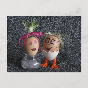 Beauty and Geek Eggmen Series Påsk-vykort Helg Vykort