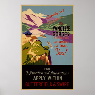 Beauty and grandeur - Yangtze Gorges Poster