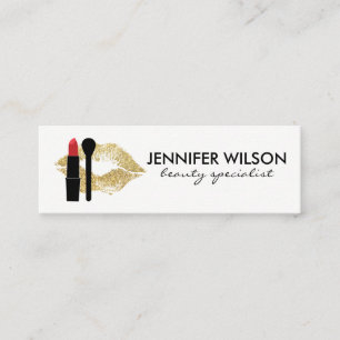 Beauty and Makeup Mini Visitkort
