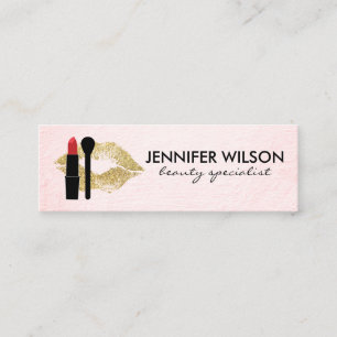 Beauty and Makeup Mini Visitkort