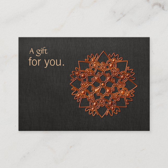 Beauty and Natural Hälsa Lotus Gift Certificate Rabattkort (Framsida)