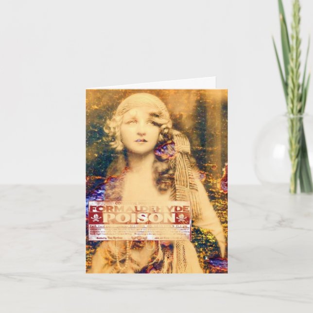 Beauty and Poison, födelsedag Kort (Framsida)