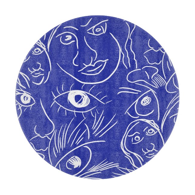 Beauty ansikte: one-line teckning. (Framsidan)