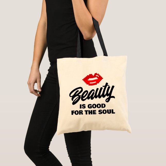 Beauty är bra för själens coola canvas tobag tygkasse (Framsida (produkt))