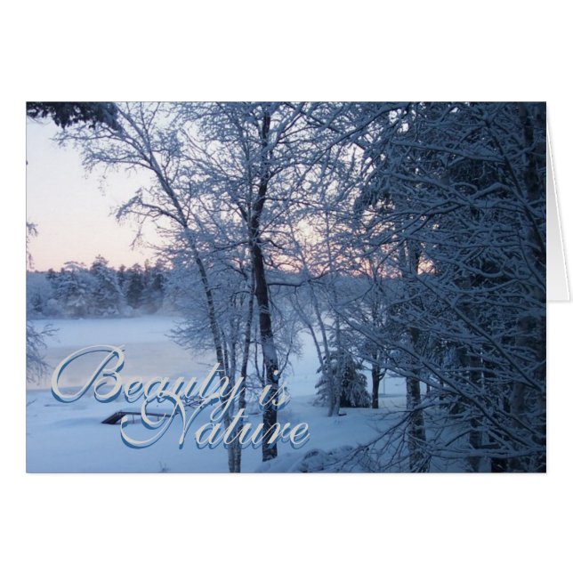 Beauty är Nature Hälsningskort (Framsidan Horizontal)