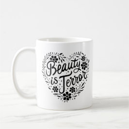 Beauty är terror romantics akademi kaffemugg