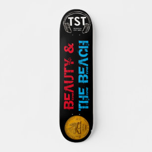 BEAUTY & BEACH Skateboard, 7¾ tum Deck Mini Skateboard Bräda 18,5 Cm