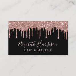 Beauty Black ro Glitter Guld Visitkort