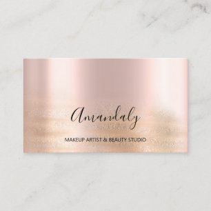 Beauty Blogg Makeup Artist Ro Powder Guld Visitkort