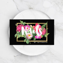 Beauty Blommigts Nail Salon Black