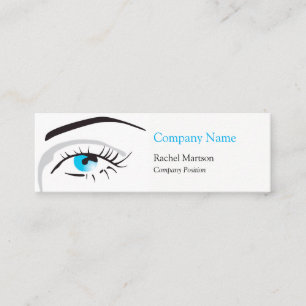 Beauty Blue Eye and Lashes Mini Visitkort