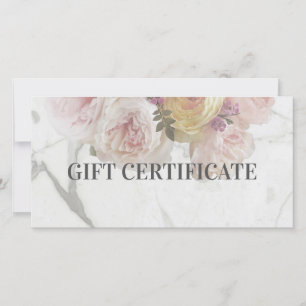 Beauty Boutique Marble Flower Deluxe Design Gift Tack Kort