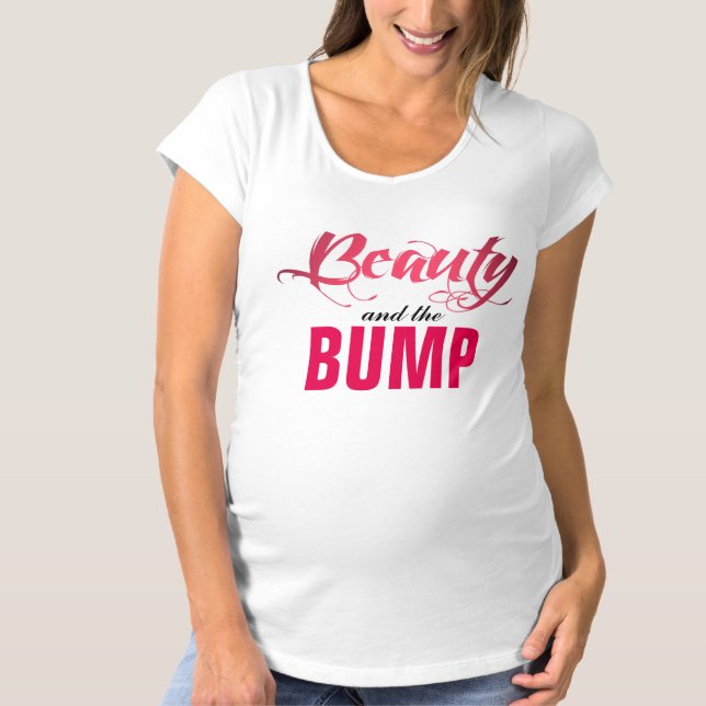 Beauty & Bump Moderskap T-Shirt (Framsida)