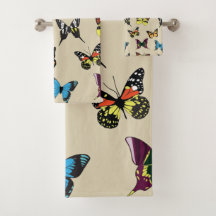 Beauty & Butterfly Bath Towel Set