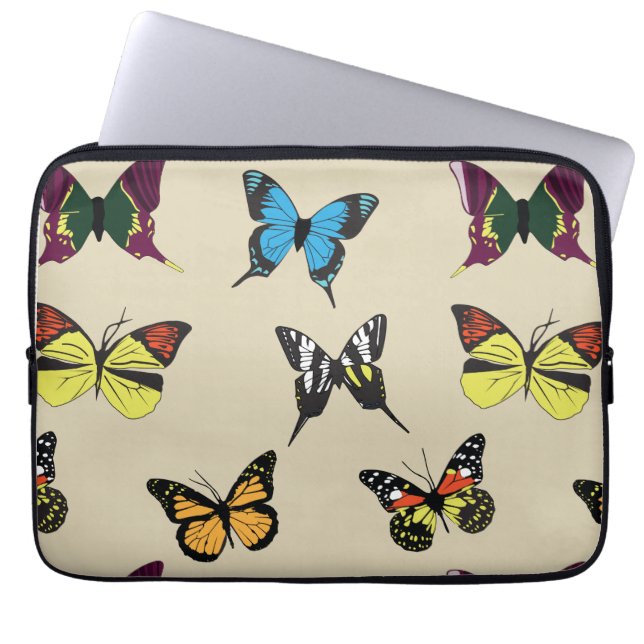 Beauty & Butterfly Laptop Fodral (Framsidan)