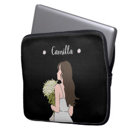 Beauty & Bytes Blommigt charm Laptop Fodral