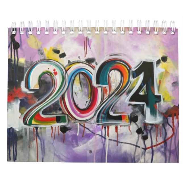 Beauty Calendar 2024: A Fusion of (Art and AI) Kalender (Baksida)