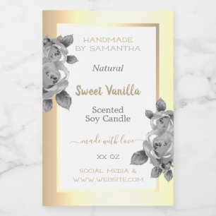 Beauty & Candles Beauty i öga som fångar Guld Mat Etikett