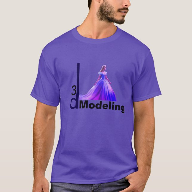 Beauty Cinderella 3D-modellering - T Shirt (Framsida)