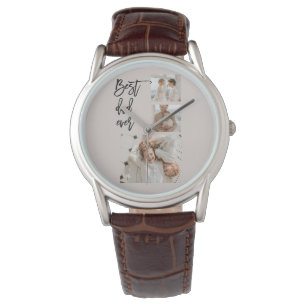 Beauty Collage Photo Best Pappa någonsin Gift Armbandsur