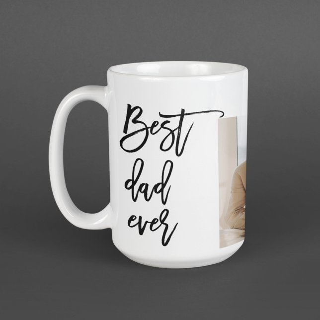 Beauty Collage Photo Best Pappa någonsin Gift Kaffemugg (Skapare uppladdad)